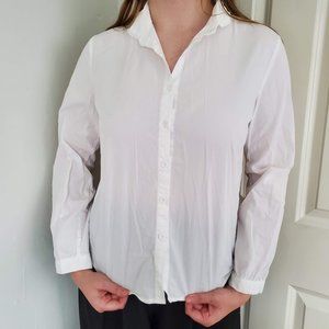 🌸White Lace Collar Button-Up Shirt🌸